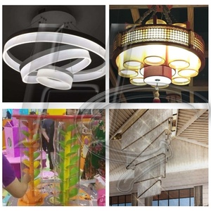 Tube carré en acrylique extrudé sur mesure, tube en plastique PMMA transparent, cylindre pour la décoration, la construction, l'éclairage LED - Product Image 6