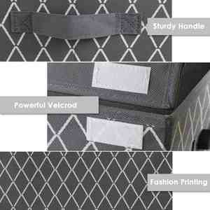 Coffre à jouets de grande capacité avec couvercle, contenants de rangement pliables pour jouets, organisateur de rangement pour jouets, enfants pour le salon - Product Image 4