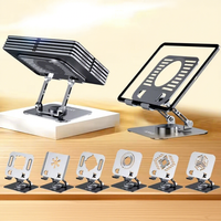 Nouveau support pour ordinateur portable réglable à 360 degrés, en alliage d'aluminium, avec refroidissement, pour la maison et le bureau