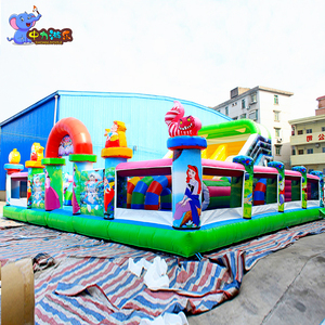 Nhà máy tùy biến inflatables công viên giải trí chủ đề Inflatable nhảy lâu đài Trampoline trượt Combo Inflatable khô trượt - Product Image 6