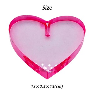 Trong suốt đầy màu sắc hình trái tim bảng hiệu cho ăn uống đám cưới ngày kỷ niệm trang trí trang trí ngày Valentine - Product Image 4