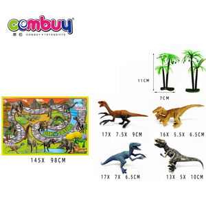 Mondo animale pista tappeto giochi mat mini dinosauro set giocattolo - Product Image 4