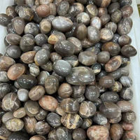 Nouveautés - Pierres semi-précieuses de haute qualité 20-30 mm - Pierre de lune noire naturelle - Pierre roulée pour la décoration