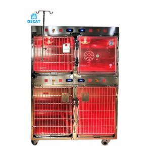 OSCAT EUR <span class=keywords><strong>PET</strong></span> Equipo profesional de alta calidad Veterinary <span class=keywords><strong>Pet</strong></span> ICU jaula animal mascota con control de temperatura y oxígeno - Product Image 1
