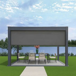 Abat-jour à rouleau extérieur en PVC transparent stores externes transparents imperméables pour la protection de la vue contre la pluie et le vent Technique plaine - Product Image 2