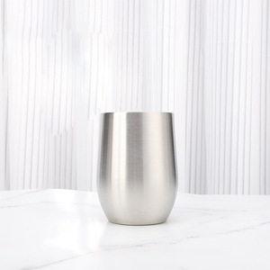 Vasos de Vino de Acero Inoxidable con Logotipo Personalizado, 12 oz, Doble Pared, Aislamiento al Vacío, Forma de <span class=keywords><strong>Huevo</strong></span>, sin Tallo, con Tapa - Product Image 2