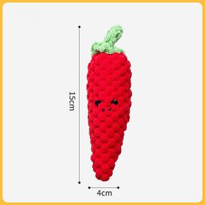 Gıcırtılı brokoli peluş oyuncak köpek çiğnemek dayanıklı sıkıntı kabartma interaktif duygusal destek Pet diş çıkarma eğlenceli - Product Image 5