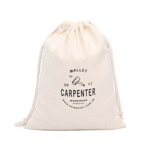 Custom Logo Natural Cotton Muslin <b>Handbag</b> Bag High Quality <b>Canvas</b> Drawstring Underwear Pouch for Promotion - Product Image 3