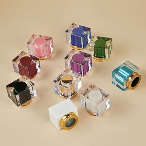 Botellas de Perfume Cuadradas de Vidrio de 30ml y 50ml con Tapa de Rosca, Recargables, con Atomizador, para Marcas de Belleza, MOQ Bajo Personalizado - Product Image 3