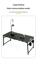 Table pliante ronde légère et portable en acier inoxydable moderne pour l'extérieur, réglable en hauteur par système hydraulique
