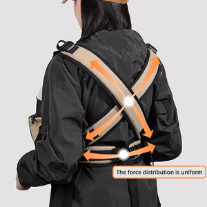 Ransel lipat hewan peliharaan, penggunaan luar ruangan hewan peliharaan portabel <span class=keywords><strong>Harness</strong></span> dada memeluk depan untuk berkendara sepeda - Product Image 4