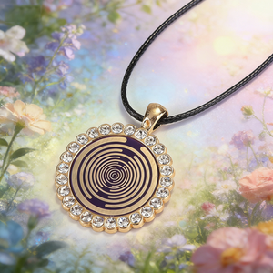 Ciondolo Cosmic Black MWO Tesla, Oscillatore Placcato Oro su Entrambi i Lati, Protezione EMF, Convertitore Energetico, Collana Tecnologia Lakhovsky - Product Image 2