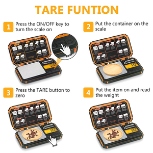 Xách Tay 200G/0.01G Mini Túi Quy Mô Cho Đồ Trang Sức Độ Chính Xác Cao Kỹ Thuật Số Thép Không Gỉ Cầm Tay Công Cụ Cho Vàng Kim Cương 1Kg - Product Image 6