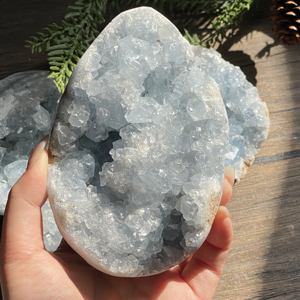 Cristal de Celestita de Alta Calidad, Clúster Natural Azul sin Manchas Negras, Cristal Energético para Sanación Reiki, Decoración para Hogar u Oficina, Venta al por Mayor - Product Image 5