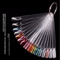 Nouveau produit : Nuancier en forme d'éventail pour nail art, 50 couleurs, emballage standard, palettes de couleurs pour ongles et vernis à ongles