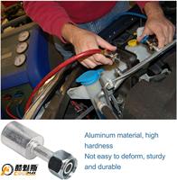 Raccord de tuyau de climatisation automobile personnalisable, raccord droit Beadlock, joint en aluminium, raccord de raccordement de tuyau de climatisation pour voiture
