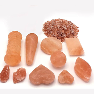 Lampe de massage aromathérapeutique en pierre de sel rose de l'Himalaya sculptée, diverses formes, multiples bienfaits pour la santé, y compris pour les animaux - Product Image 1