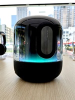 Pour Sound X Nouveau Haut-Parleur Intelligent Doré Brillant à Commande Vocale pour Système Audio Sans Fil pour Son Surround