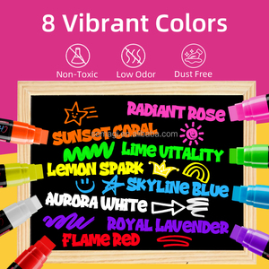 Nhà Máy Giá Lỏng <span class=keywords><strong>Chalk</strong></span> Đánh Dấu Bút 8 Màu Sắc Vibrant <span class=keywords><strong>Tip</strong></span> Phẳng <span class=keywords><strong>15Mm</strong></span> <span class=keywords><strong>Chalk</strong></span> Đánh Dấu Cho Bảng Bảng Gốm Thủy Tinh Giấy - Product Image 3
