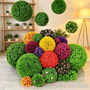 Meilleures boules synthétiques en plastique décoratives pour pelouse, boules pointues vertes sur herbe artificielle suspendue pour terrain de bocce - Product Image 6