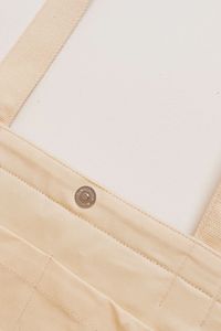 Sac fourre-tout carré Katsa de bonne qualité, en coton bio uni, simple, avec chaîne - Product Image 5