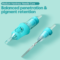 Aiguilles de cartouche PMU à poignée en silicone pour les écoles de maquillage permanent : vibrations réduites, implantation propre