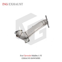 Sistema de Escape de Acero Inoxidable ING Fashion con Tubo de Bajada para Chevrolet Malibu 1.5T con Protector de Cabeza