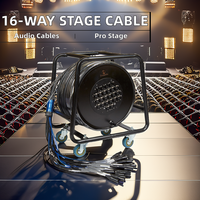 Câble audio multipaire professionnel ABCCABLS 16 canaux XLR, flexible, en cuivre sans oxygène 99,99%, gaine PVC, modèle TC16B Audio