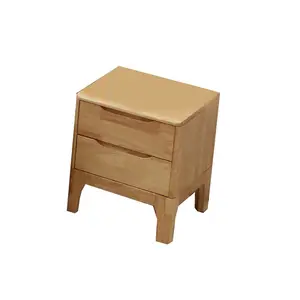 Los fabricantes chinos venden directamente mesitas de noche de madera de estilo retro muebles de mesa de dormitorio de alta calidad