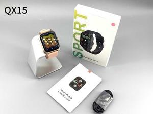 Montre connectée Android QX15 Smart <span class=keywords><strong>Fitness</strong></span> avec écran 1,85 pouces, appels, exercices respiratoires, assistant vocal IA, suivi de la fréquence cardiaque, modes sportifs, IP67 - Product Image 5