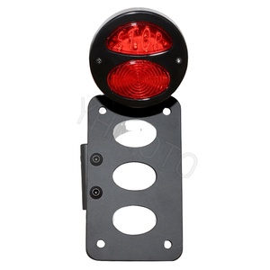 Parti di moto 12V LED Motorrad targa luci con telaio posteriore Stop luci per Harley <span class=keywords><strong>Scrambler</strong></span> cruiser - Product Image 2