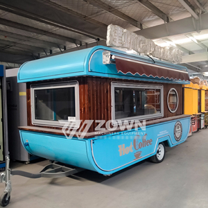 Mobile food carts suitable for outdoor use, stainless steel food carts, mobile vending <b>trailers</b>, suitable for selling fast food. - Product Image 5