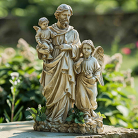 Résine Grand ST Patrick Irlandais Prière Religieux Extérieur Jardin Statue Collection Statue Religieuse Sainte Famille Patron Saint Décor