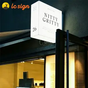 Benutzer definierte Led Leucht kasten Zeichen Werbung Acryl Outdoor LED Leucht kasten Werbung Leuchtkästen für Shop