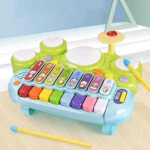 Clavier de piano électronique en plastique coloré pour l'éveil musical précoce, avec 8 gammes de notes, instrument de musique jouet pour bébés et enfants, vente en gros - Product Image 3