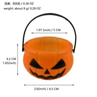 Mini seau à bonbons en PVC pour Halloween - Style dessin animé