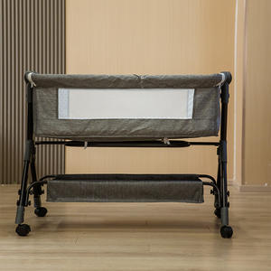 Cunas Portátiles Multifuncionales para Bebés a Precio <span class=keywords><strong>de</strong></span> Fábrica al por Mayor, Muebles Infantiles, <span class=keywords><strong>Cuna</strong></span> <span class=keywords><strong>de</strong></span> Bebé <span class=keywords><strong>con</strong></span> <span class=keywords><strong>Ruedas</strong></span> - Product Image 5