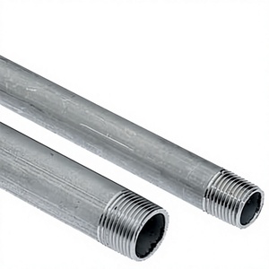Nipple Pipa Gas Berulir Jantan Baja Tahan Karat <span class=keywords><strong>DIN</strong></span> 2982/<span class=keywords><strong>2999</strong></span> 1/2 Inci Fitting Barel Baja Karbon Tempa - Product Image 4