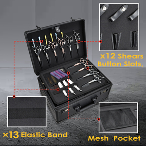 Chuyên Nghiệp Thợ Cắt Tóc Vali Công Cụ Trường Hợp Cắt Tóc Phụ Kiện Vali Với Mã Khóa Kéo Tóc Trường Hợp Cho Cắt Và Nguồn Cung Cấp - Product Image 3