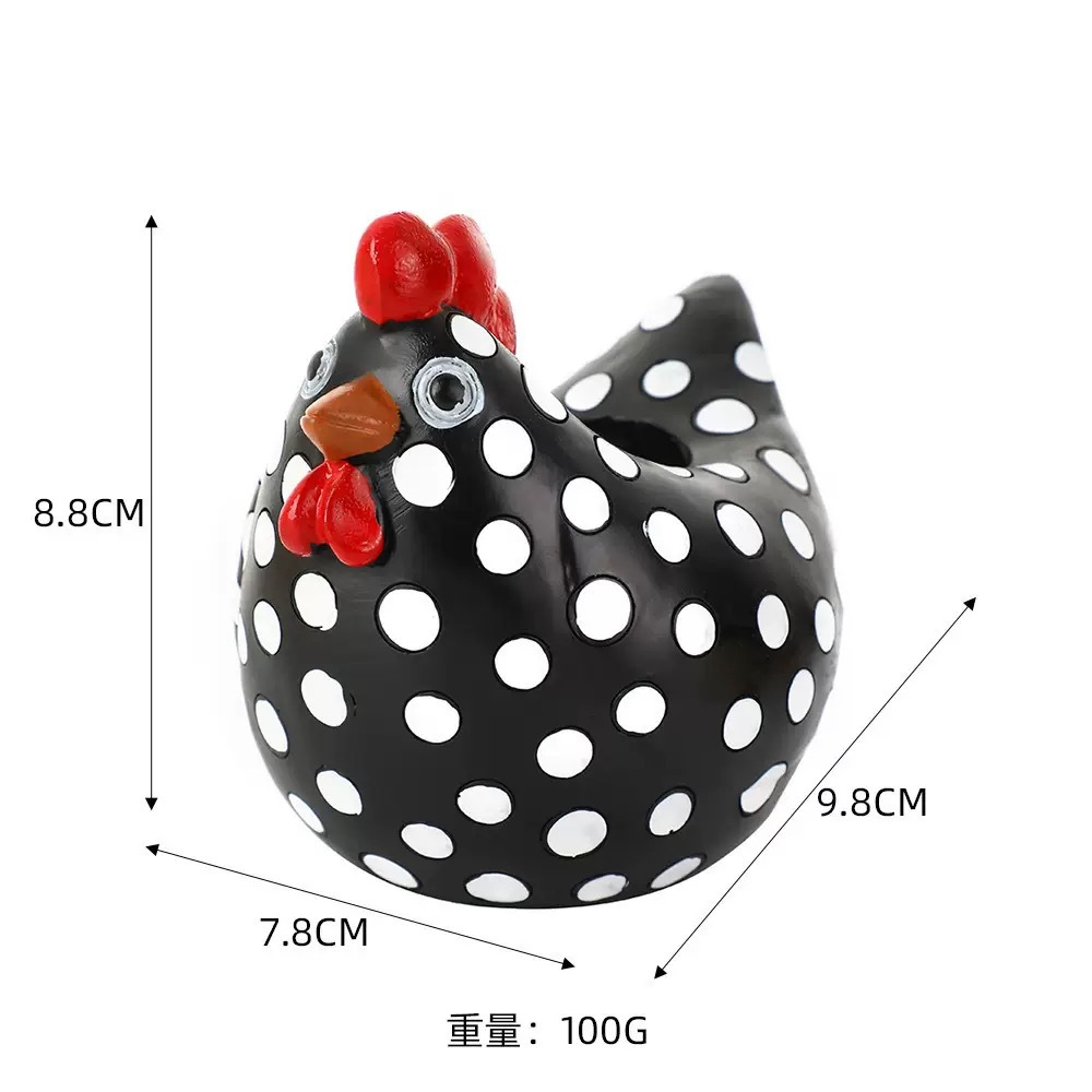 Pollo con manchas negras