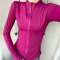 Vêtements de cyclisme pour femmes, haut de sport pour la course à pied, coupe ajustée, vêtements de yoga, veste de fitness d'extérieur à manches longues, mélange de spandex et de polyester