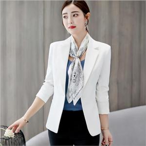 H-731 Nouvelle veste pour femme à manches longues avec poches, couleur unie, coupe ajustée, veste de bureau élégante - Product Image 5
