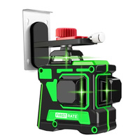 Original Vente chaude Usine 3D tout autour de mur niveau laser 12 lignes 3d auto-nivelant 360 Vert Niveau laser rotatif Mètre