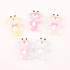 Resina de jalea de Pantera Rosa plana abalorios de resina cabujón de limo de DIY teléfono móvil llavero decoración artesanal - Product Image 1