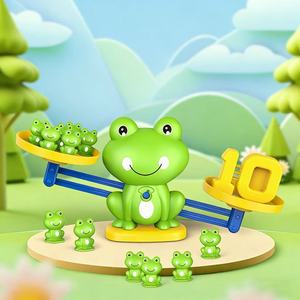 Juguete <span class=keywords><strong>de</strong></span> Equilibrio, Divertido Juguete Matemático <span class=keywords><strong>de</strong></span> Rana con Bloques Numéricos, Juguete Educativo Temprano para Niños, Herramienta Interactiva Familiar para Enseñar Matemáticas - Product Image 3