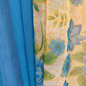 En Stock, Venta al por Mayor, Juego de 6 Cortinas Florales de 54x84 Pulgadas, Cortinas <span class=keywords><strong>para</strong></span> Ventana con Paneles Transparentes y Lazos, Cortinas Rideaux De Maison - Product Image 4