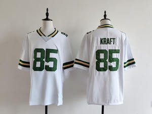 Hochwertiges Großhandels-Football-Trikot der Green Bay Packers mit individueller Stickerei, sofort lieferbar. - Product Image 1