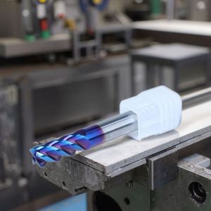 Fresa de extremo CNC de alta velocidad con recubrimiento de nanocarburo de tungsteno, 4 filos, 65HRC, vástago de 8mm, personalizable ODM/OEM ZY/OEM 6mm - Product Image 6