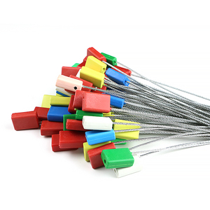 SK1007C <span class=keywords><strong>1</strong></span>,8*300mm Cable de acero galvanizado Express Cable Seal Car Security Cable Tie Seal <span class=keywords><strong>Lock</strong></span> con número de serie - Product Image 2