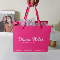 Imprimé personnalisé vous possédez Logo personnalisé rose mat laminé magasin de détail Shopping Euro sac en papier fourre-tout avec poignée Logos